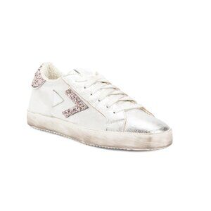 NILA & NILA white/silver Made In Italy Leather Sneakers